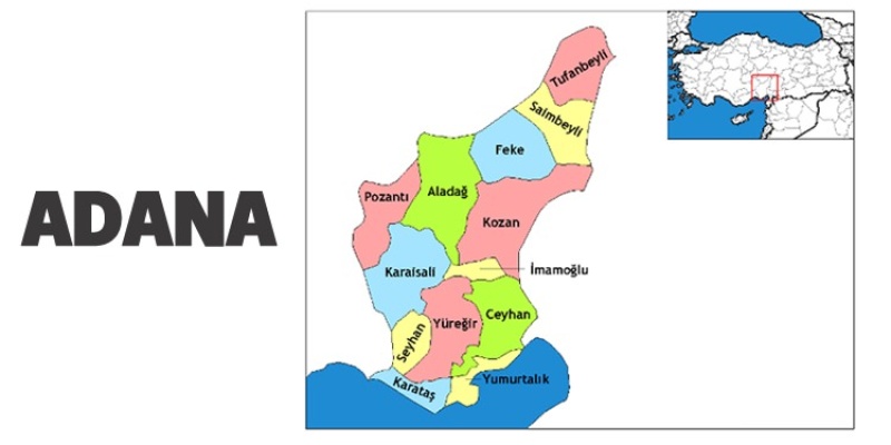 ADANA İLÇELERİNİN LOGOLARINI VE NÜFUS DAĞILIMI