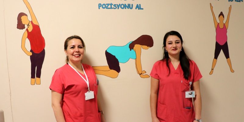 Hamile Egzersizleri Doğumhane Duvarında